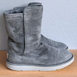 UGG Australia Abree Short II Women’s Size 8 EU 39 Gray Suede Sheepskin Boots